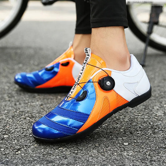 Unisex Speed Cycling Shoes with Cleats – Men’s & Women’s Rubber Sole Bike Sneakers