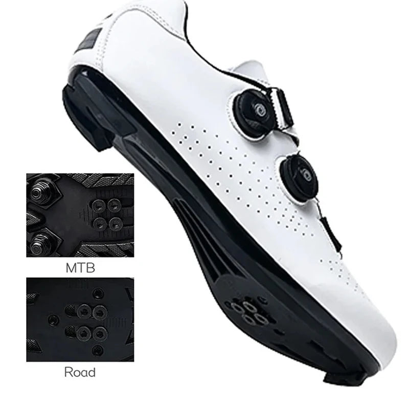 Men’s MTB & Road Cycling Shoes – SPD Pedal Compatible Racing Sneakers with Flat Sole